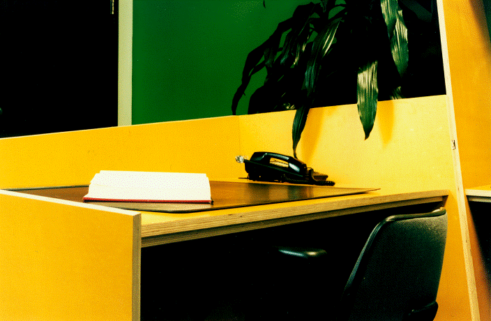 Photo of receptionist's desk