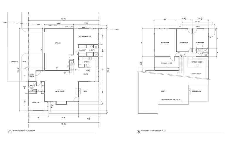 Floor plans of the house.  Click to zoom.