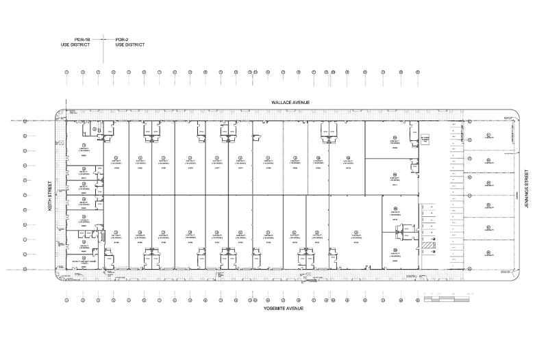 Floor plan of building.  Click to zoom.