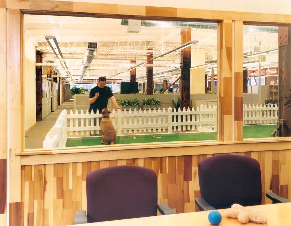 Interior image of office space