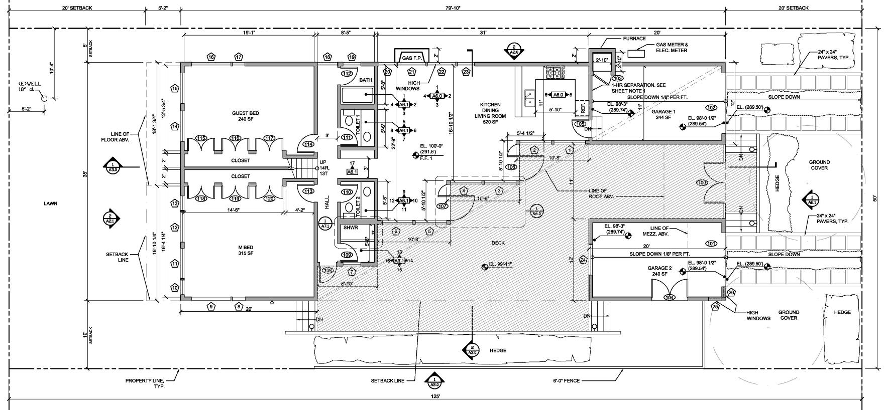 Floor plan detail; click to return to previous page.