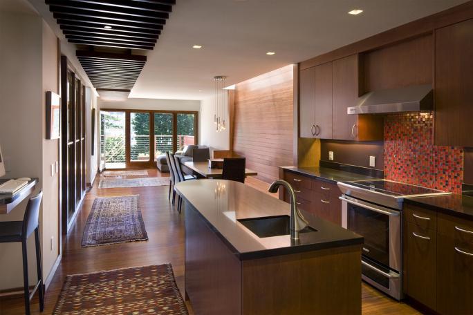 Image of kitchen from adjacent room