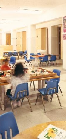 Interior image of neighborhood center preschool room