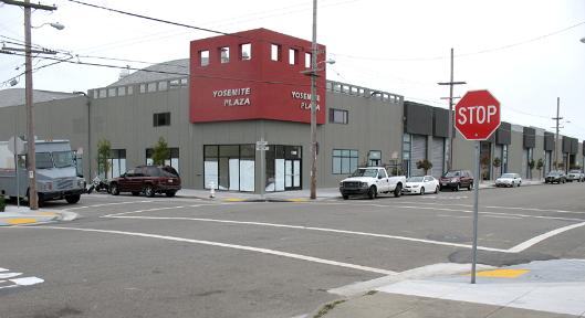 Google SketchUp rendering of completed building and facade renovation.